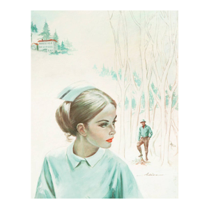 'Timberline Nurse' by Charles Winfield Miller, American Illustrator, Avalon Books, Romance Novel, Playboy