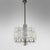 Vintage Chandelier in Chromed Metal and Glass, 1970s For Sale - Image 4 of 16