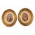 Antique Oval Framed George & Martha Washington Portrait Prints - A Pair For Sale