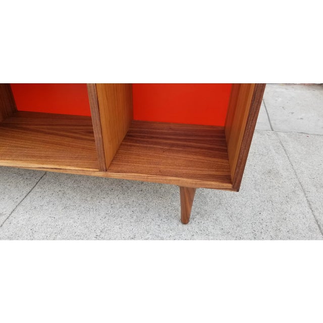 Orange Lori's Custom Wooden Bookcase For Sale - Image 8 of 13