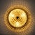 Mid-century round wall or ceiling lamp in glass & brass, attributed to emil karl stejnar, 1960s. with a lot of acrylic...