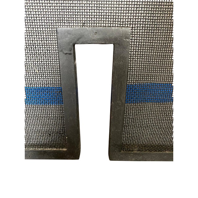 Metal Wrought Iron Fire Screen For Sale - Image 7 of 9