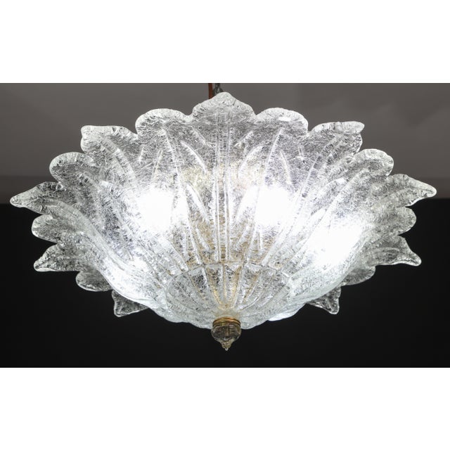 Glass Amsterdam Palmetta, Italian Murano Glass Ceiling Light or Flush Mount, 1970s For Sale - Image 7 of 16