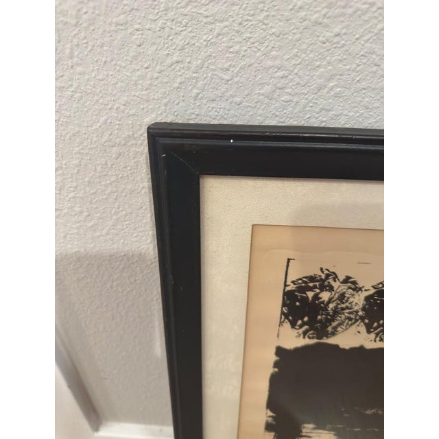 1990s 1990s Signed & Numbered Black and White Abstract Art Prints – Set of 2 Framed For Sale - Image 5 of 9