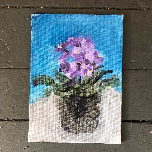 Contemporary Contemporary Impressionist Small Still Life Painting For Sale - Image 3 of 3