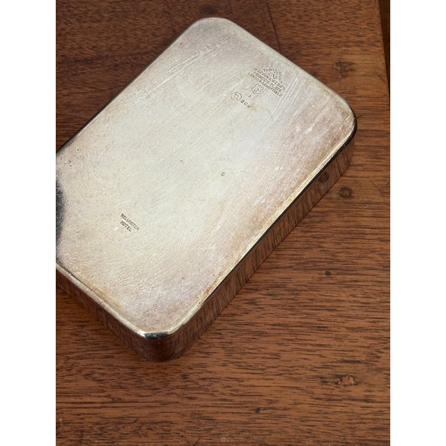 1920s Vintage Mappin & Webb English “Silverplate 'Wellington' Vanity Catchall Tray" For Sale - Image 5 of 7