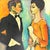 Vintage Abstract Expressionist Figurative Painting For Sale - Image 9 of 13