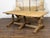 French 19th Century Bleached Oak Farm Table with Trestle Base and Baluster Legs For Sale - Image 10 of 12