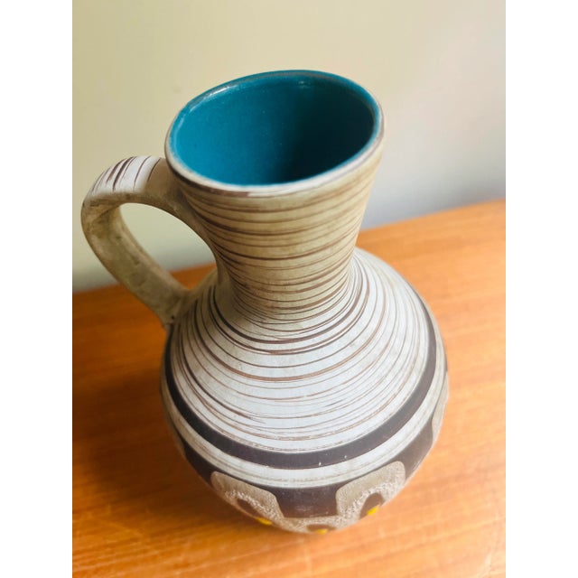 Mid Century West German Ceramic Vase Cartens Scheurich Era For Sale In New York - Image 6 of 10