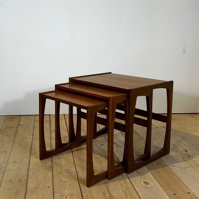 Quadrille Nesting Tables in Teak from G-Plan, 1960s, Set of 3 For Sale - Image 4 of 11
