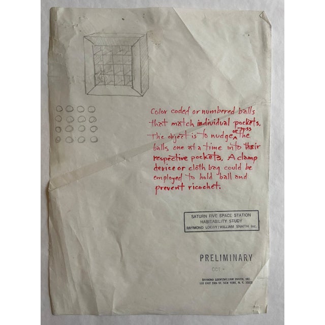 1960s Drawing "box" for NASA - Raymond Loewy and William Snaith 1969 For Sale - Image 5 of 5