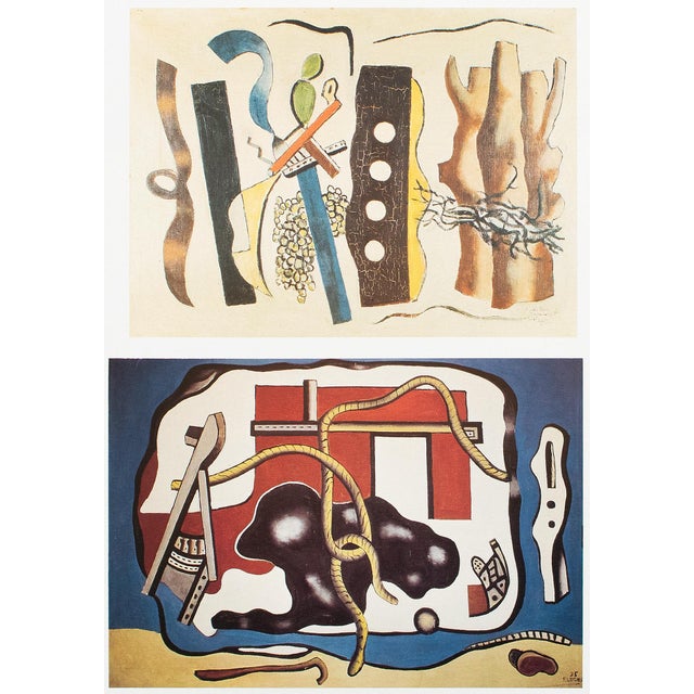 1990 After F. Leger "Composition" and "Composition on Blue Background", Full-Color Print For Sale - Image 11 of 11
