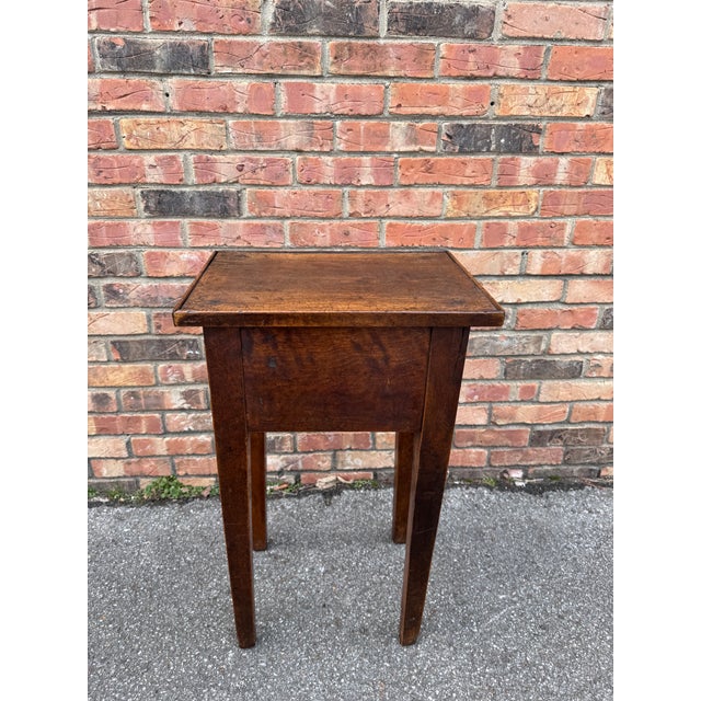 19th Century French Country Two Drawer Side Table For Sale - Image 11 of 12