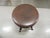 Wood Antique Round Victorian Wood Swivel Piano Stool With Claw & Ball Feet For Sale - Image 7 of 7