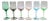 Colorful Liqueur Glasses, Set of 6 For Sale