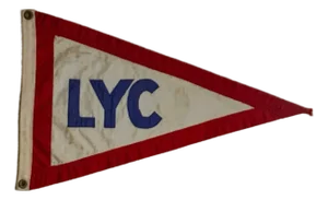 Vintage Lauderdale Yacht Club Framed Burgee