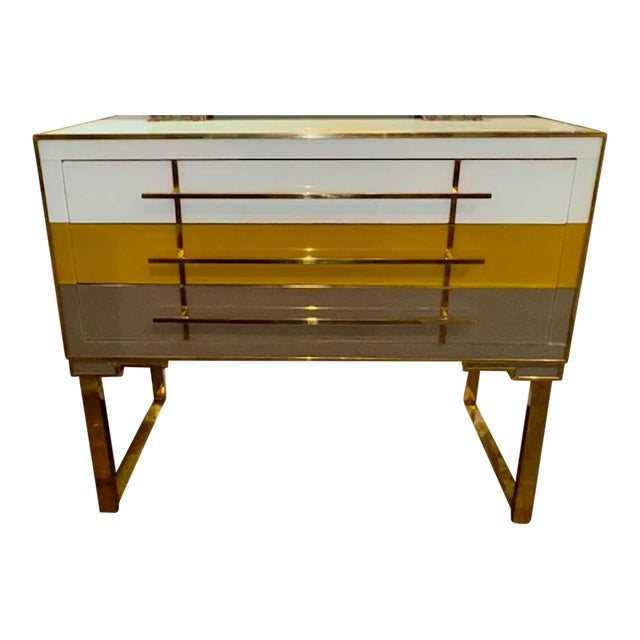 Murano Tri-Color Side Table For Sale