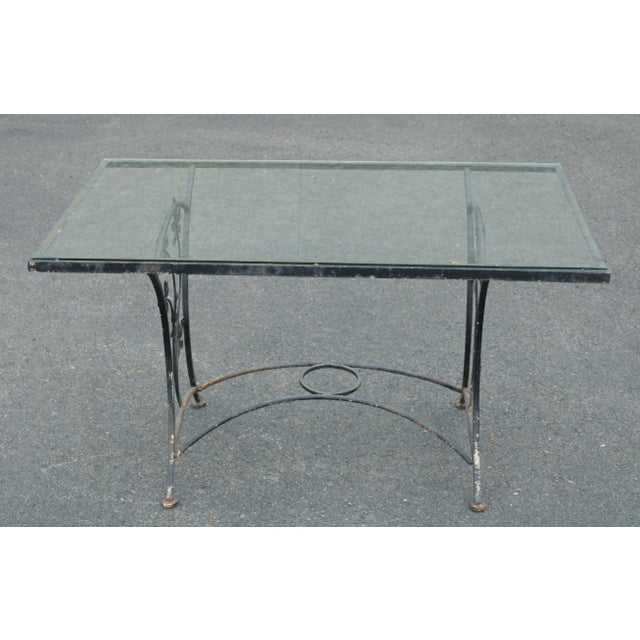 Salterini Vintage Wrought Iron Garden Dining Set - Set of 5 For Sale - Image 4 of 13