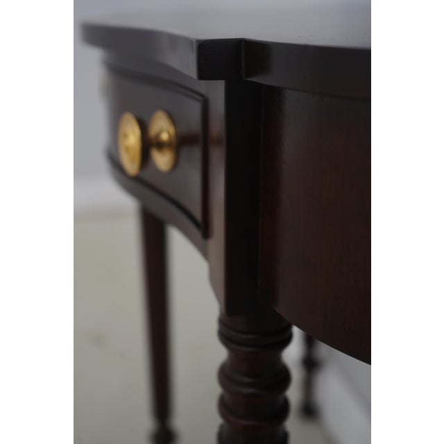 Statton Old Towne Mahogany Console Table & Mirror For Sale - Image 13 of 18