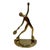 Metal Mid Century Modern Abstract Brass Tennis Player Bookend Set of 2 For Sale - Image 7 of 14