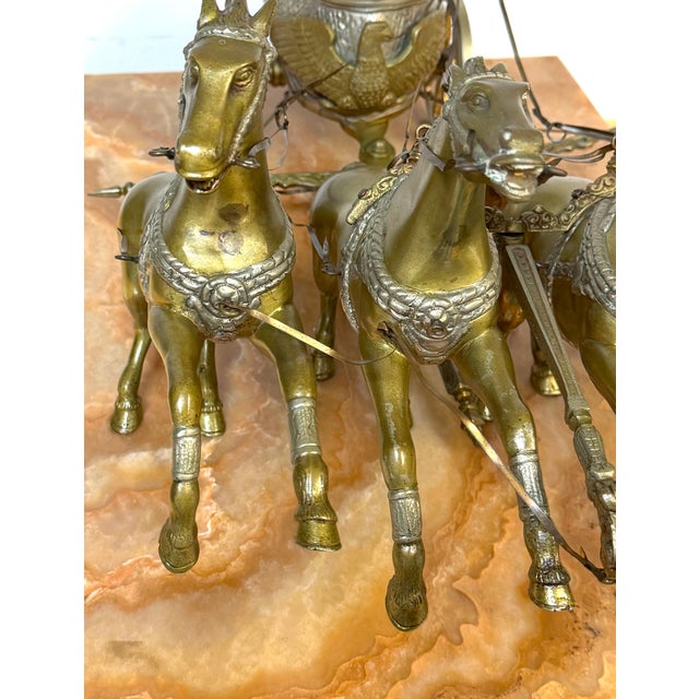 Monumental Grand Tour Imperial Roman Triumphator Driving a Four-Horse Quadriga For Sale In West Palm - Image 6 of 18
