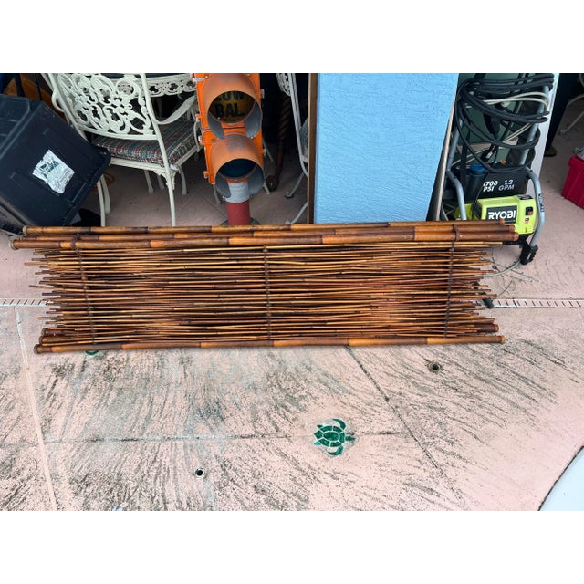 Vintage Bamboo Wall ,Divider For Sale - Image 9 of 12