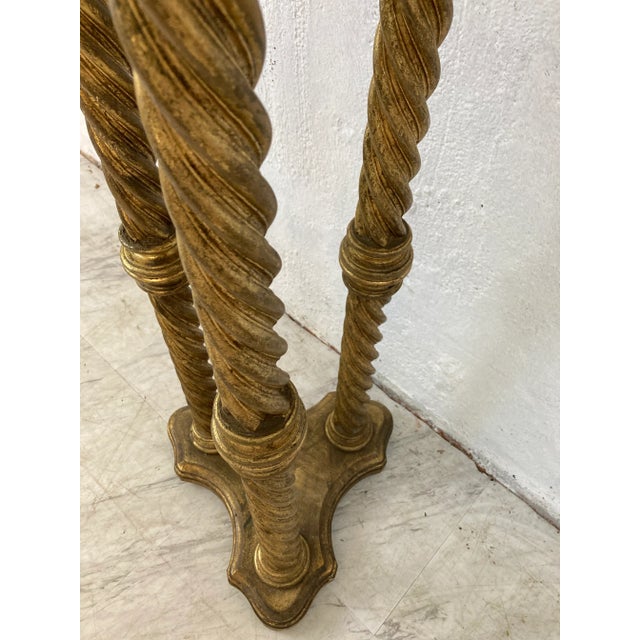 Vintage Italian Venetian Gold Pedestal For Sale In Charleston - Image 6 of 10