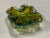 Murano Style Hand Blown Green With Blue Ashtray For Sale - Image 9 of 12