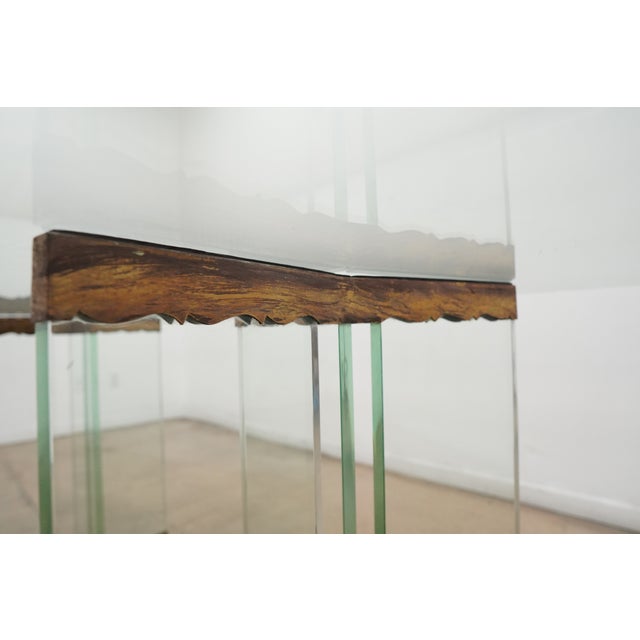 1970s Attributed to Leon Rosen Glass Dining Table For Sale - Image 15 of 18
