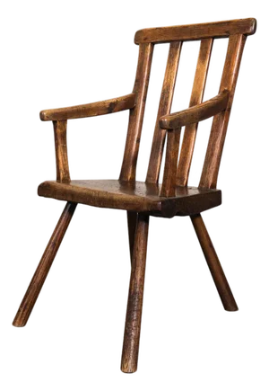 Antique Slatted Armchair