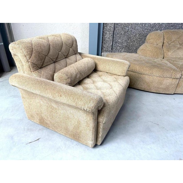 1970s Vintage Modular Sofa by Laauser, 1970s, Set of 7 For Sale - Image 5 of 11