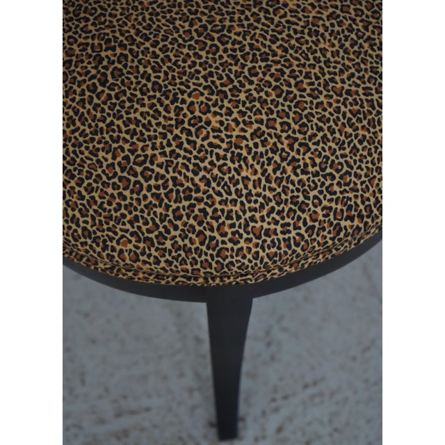 Pair Lyre Back Black Finish Occasional Chairs For Sale - Image 13 of 18