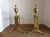 1910s Antique Andirons, Louis XIV Style Andirons, Brass For Sale - Image 5 of 7