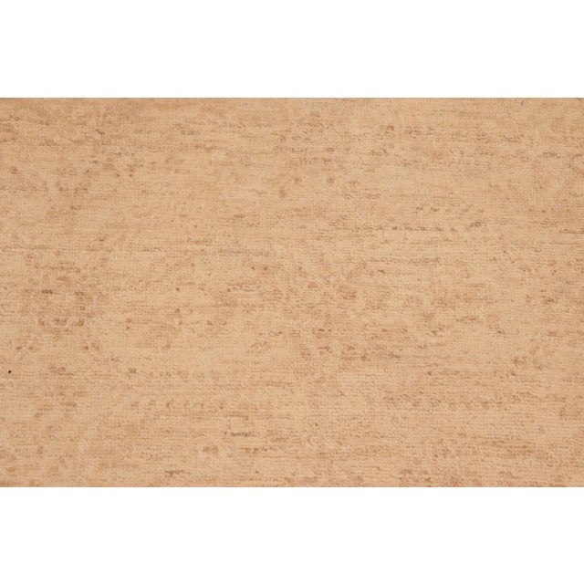 Textile 1990s 1990s Contemporary Sun Faded Alkaid Tan/Brown Hand Knotted Wool Rug - 6'2" X 8'10" For Sale - Image 7 of 10