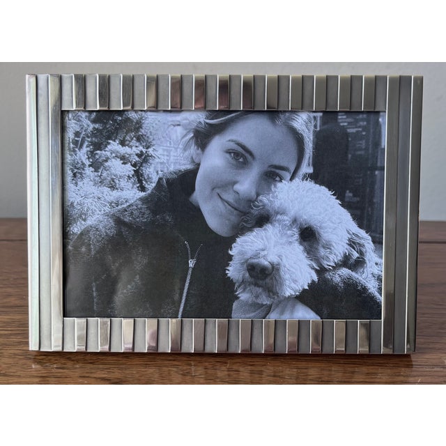 Tiffany and Co. Tiffany & Co."Atlas" Sterling Silver Picture Frame-Bakelite Easel For Sale - Image 4 of 7