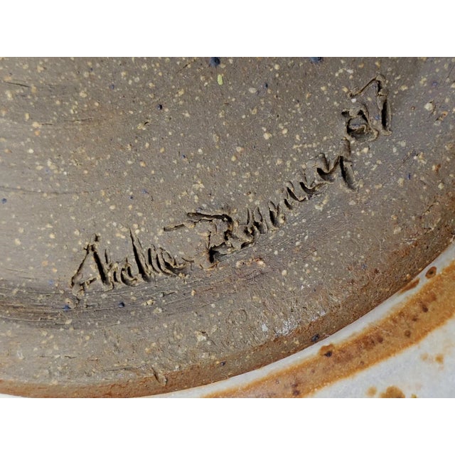 St Louis Studio Pottery Plate With Abstract Pattern For Sale In Nashville - Image 6 of 7