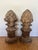 Vintage Pair of Carved Garden Acorns on Pedestal For Sale - Image 13 of 14