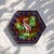 French Trivet in Polychrome Barbotine with Pink Bird, 1860 For Sale - Image 3 of 8