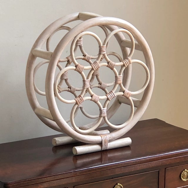 1970s Bentwood Bamboo Circular Wine Rack For Sale - Image 12 of 13
