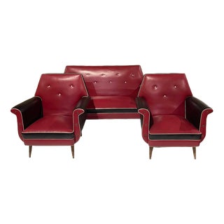 Vintage Sofa and Lounge Chairs, Set of 3 For Sale