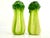 Green Vintage Green Celery Hand Painted Salt and Pepper Shakers- a Pair For Sale - Image 8 of 11