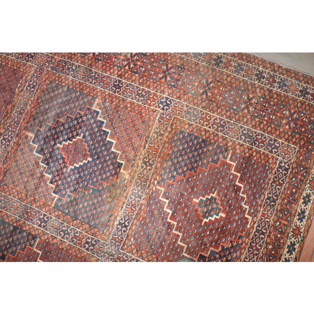 Late 19th Century Zabihi Collection Rare Corridor Size Turkeman Ersari Rug - 6'2" x 21'3" For Sale - Image 9 of 10