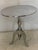 Modern Polished Aluminum Oval Pedestal Side Table With Sculptural Tripod Base For Sale - Image 3 of 10
