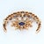 Mid 20th Century Mid 20th Century 14k Rose Gold Crescent Brooch With Blue Sapphire & White Diamonds For Sale - Image 5 of 5