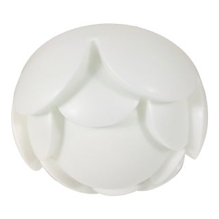 1970s Opaline Glass Peill & Putzler Artichoke Flush Mount, Germany For Sale