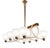 Mid-Century Art Deco Italian Murano Glass Reticello Chandelier, 1930 For Sale