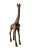Brass Antique Brass Finish Metal Giraffe Sculpture For Sale - Image 8 of 8
