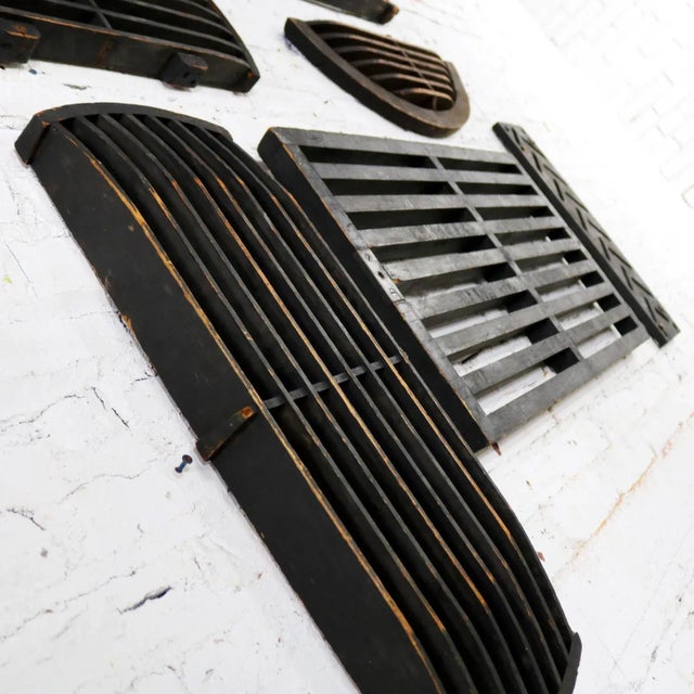 Antique Industrial Foundry Patterns for Molds Handmade Wood Set of Six, Group 9 For Sale - Image 11 of 13