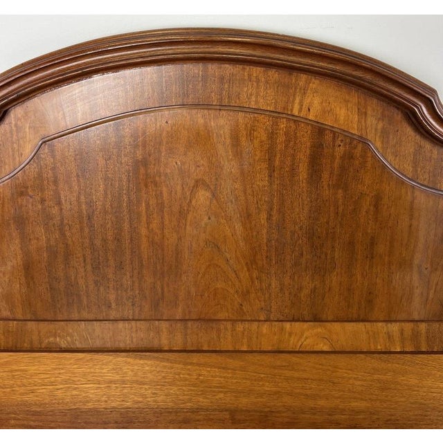 Antique French Walnut Double Bed Carved Headboard For Sale - Image 6 of 12
