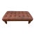 Late 20th Century Tufted Leather Bench Ottoman For Sale